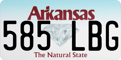AR license plate 585LBG