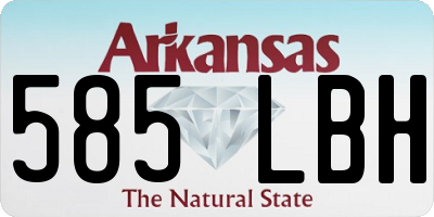 AR license plate 585LBH