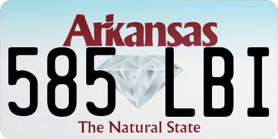 AR license plate 585LBI