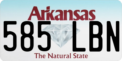 AR license plate 585LBN
