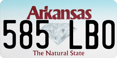 AR license plate 585LBO