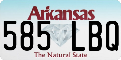 AR license plate 585LBQ