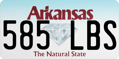 AR license plate 585LBS