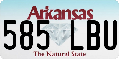 AR license plate 585LBU