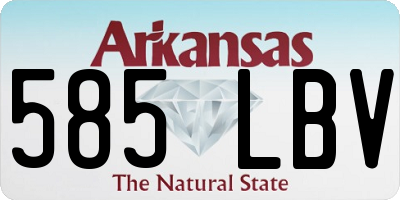 AR license plate 585LBV