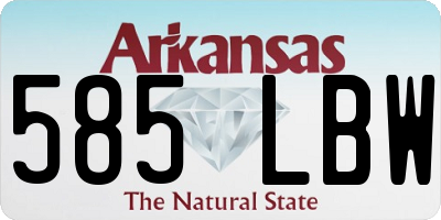 AR license plate 585LBW