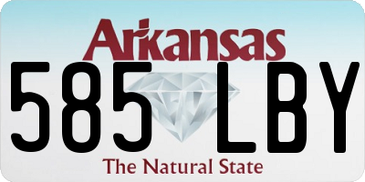 AR license plate 585LBY