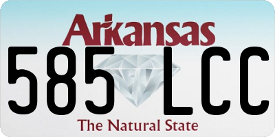 AR license plate 585LCC