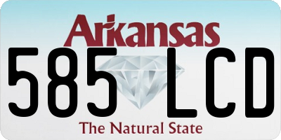 AR license plate 585LCD