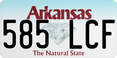 AR license plate 585LCF
