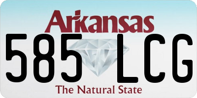 AR license plate 585LCG