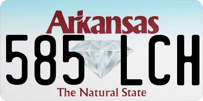 AR license plate 585LCH