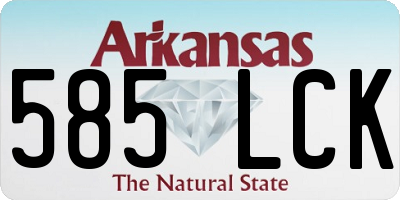 AR license plate 585LCK