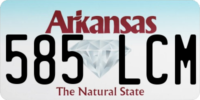 AR license plate 585LCM
