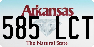AR license plate 585LCT
