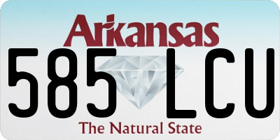 AR license plate 585LCU