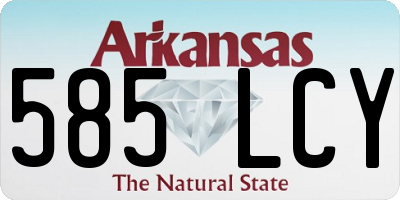 AR license plate 585LCY