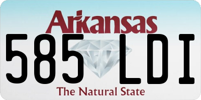 AR license plate 585LDI