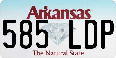 AR license plate 585LDP