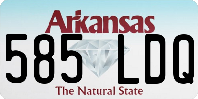 AR license plate 585LDQ