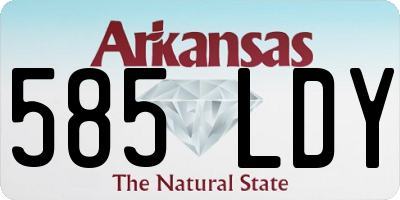 AR license plate 585LDY