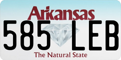 AR license plate 585LEB