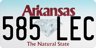 AR license plate 585LEC