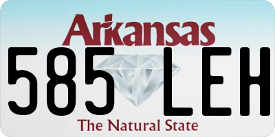 AR license plate 585LEH