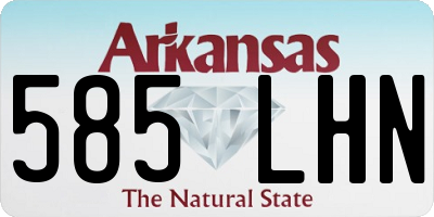 AR license plate 585LHN