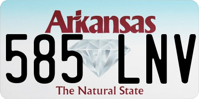 AR license plate 585LNV