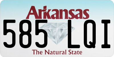 AR license plate 585LQI