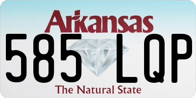 AR license plate 585LQP