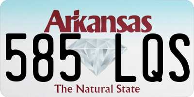 AR license plate 585LQS