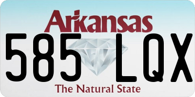 AR license plate 585LQX
