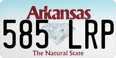 AR license plate 585LRP