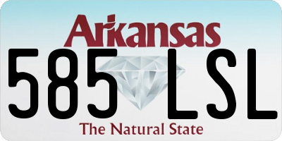 AR license plate 585LSL