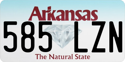AR license plate 585LZN