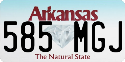AR license plate 585MGJ