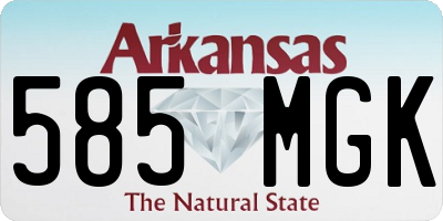 AR license plate 585MGK