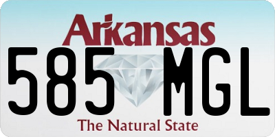 AR license plate 585MGL