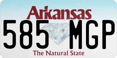 AR license plate 585MGP