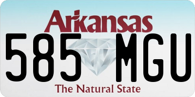 AR license plate 585MGU