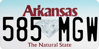 AR license plate 585MGW