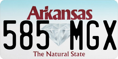 AR license plate 585MGX