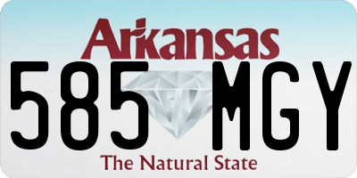 AR license plate 585MGY