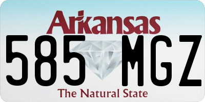 AR license plate 585MGZ