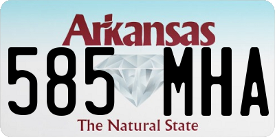 AR license plate 585MHA