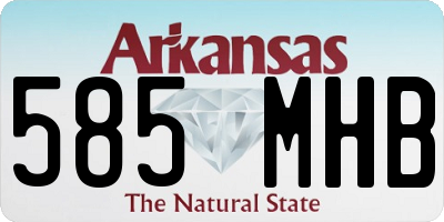 AR license plate 585MHB