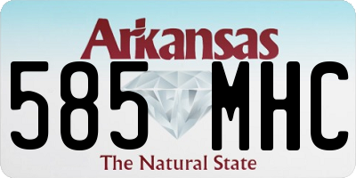 AR license plate 585MHC