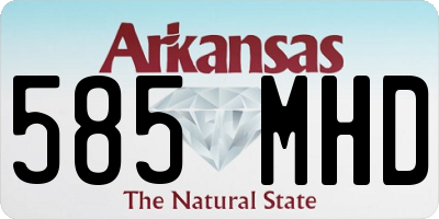 AR license plate 585MHD